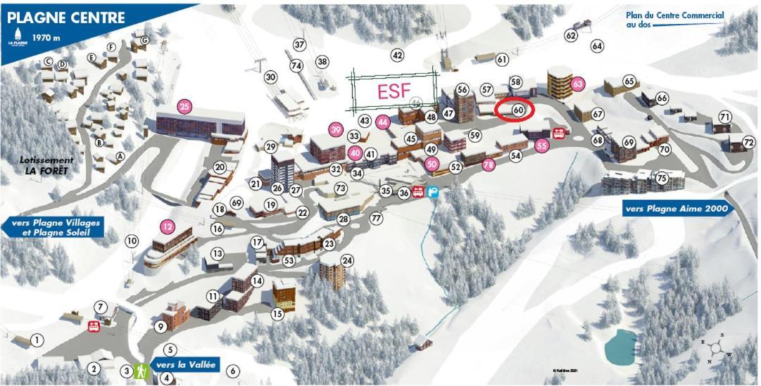 Appartement 6/7 Personnes Pied Des Pistes A Plagne Centre La Plagne Exteriér fotografie